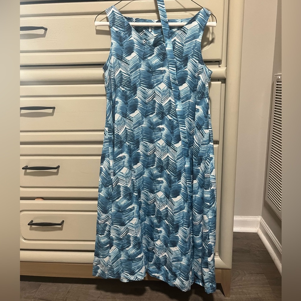 Marimekko cotton A-line midi dress